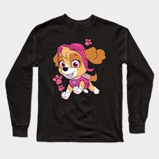 Female Dog And Cute Cartoon Long Sleeve T-Shirt